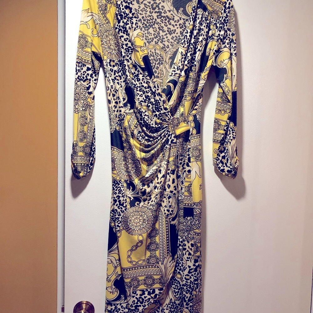 Versace-Style Wrap Dress